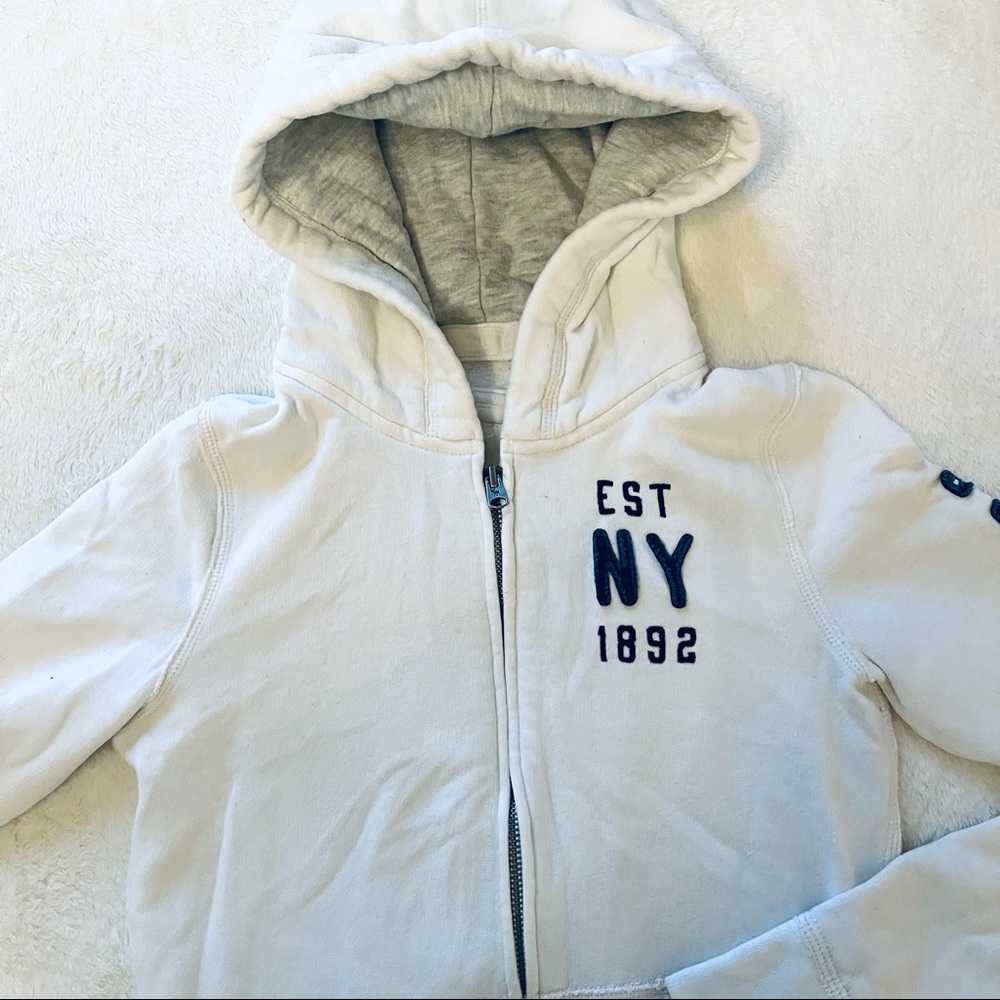 Abercrombie & Fitch Junior White Hoodie